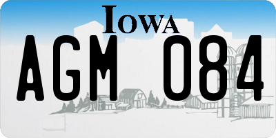 IA license plate AGM084