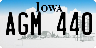 IA license plate AGM440