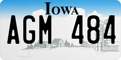 IA license plate AGM484