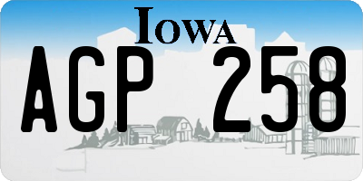 IA license plate AGP258