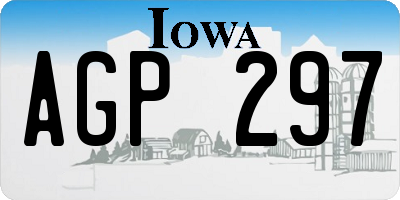 IA license plate AGP297