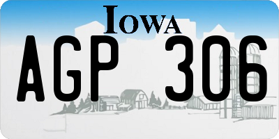 IA license plate AGP306