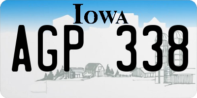 IA license plate AGP338