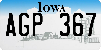 IA license plate AGP367