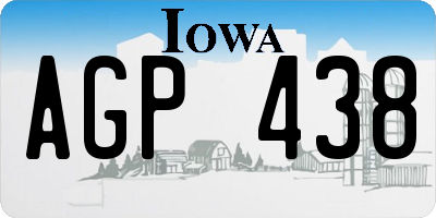 IA license plate AGP438