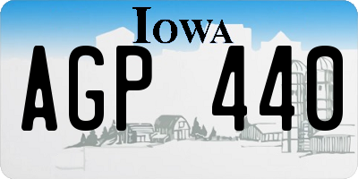 IA license plate AGP440