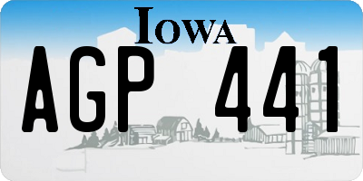 IA license plate AGP441