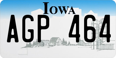 IA license plate AGP464
