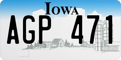 IA license plate AGP471