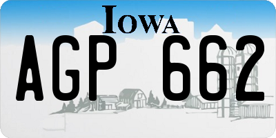IA license plate AGP662