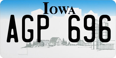 IA license plate AGP696