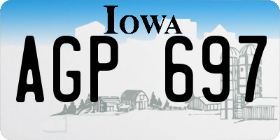 IA license plate AGP697