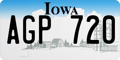 IA license plate AGP720