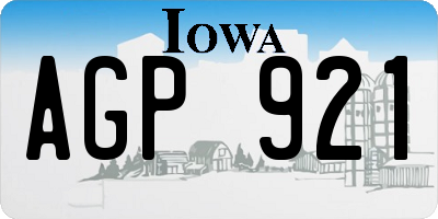 IA license plate AGP921