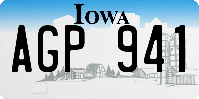 IA license plate AGP941