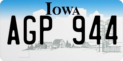 IA license plate AGP944