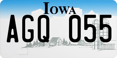 IA license plate AGQ055