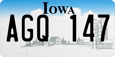 IA license plate AGQ147