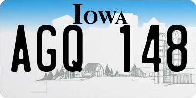 IA license plate AGQ148