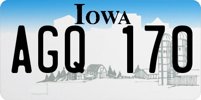 IA license plate AGQ170