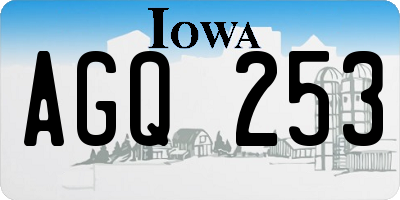 IA license plate AGQ253