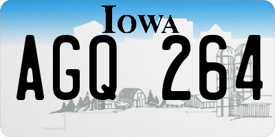 IA license plate AGQ264