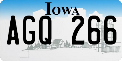 IA license plate AGQ266