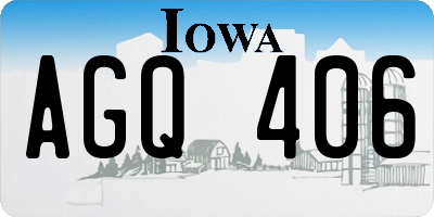 IA license plate AGQ406