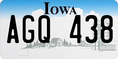 IA license plate AGQ438
