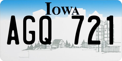 IA license plate AGQ721