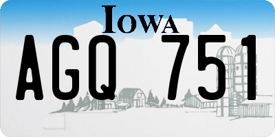 IA license plate AGQ751