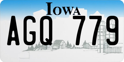 IA license plate AGQ779