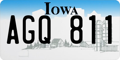 IA license plate AGQ811