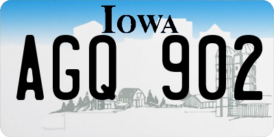 IA license plate AGQ902