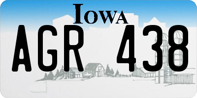 IA license plate AGR438