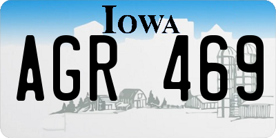 IA license plate AGR469
