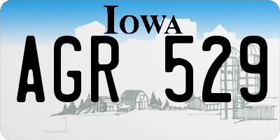 IA license plate AGR529