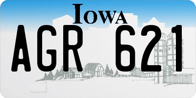 IA license plate AGR621