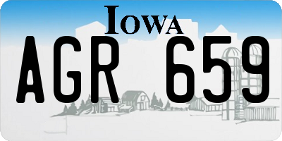 IA license plate AGR659