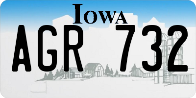IA license plate AGR732
