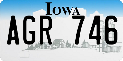 IA license plate AGR746