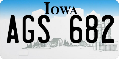 IA license plate AGS682