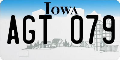 IA license plate AGT079