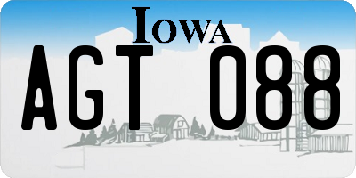 IA license plate AGT088