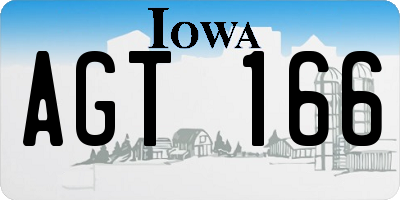 IA license plate AGT166