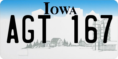 IA license plate AGT167