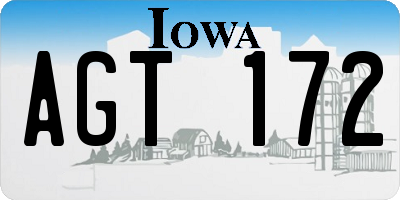 IA license plate AGT172