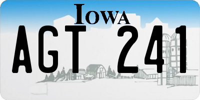 IA license plate AGT241