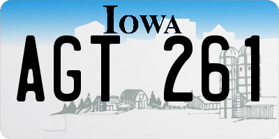 IA license plate AGT261