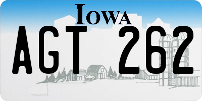IA license plate AGT262